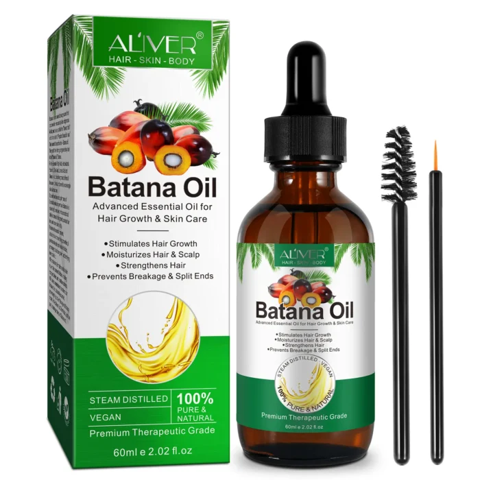 Natural Anti Loss Hair Regrowth Batana Oil 60ml -ALIVER - front side