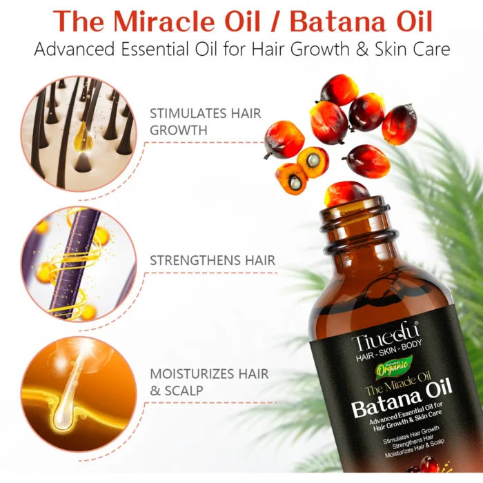 Advanced Miracle Batana Oil for Hair Growth and Skin Care 60ml - TIUEDU