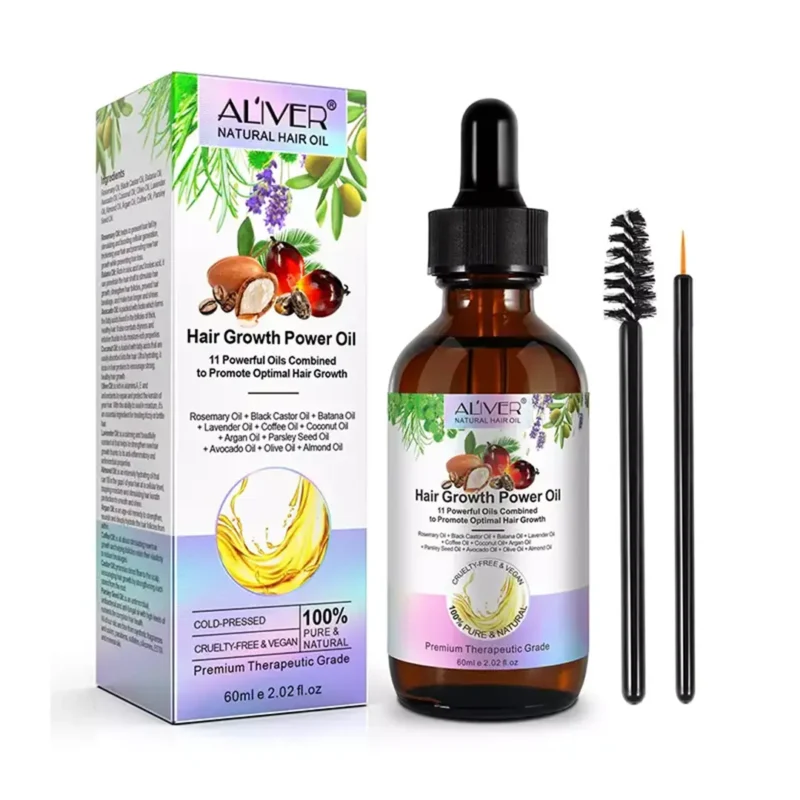Aliver Hair Growth Power Oil – 11 Oil Blend – 60ml